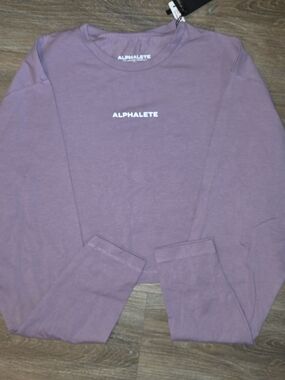 Alphalete Dusty Mauve Logo Tee